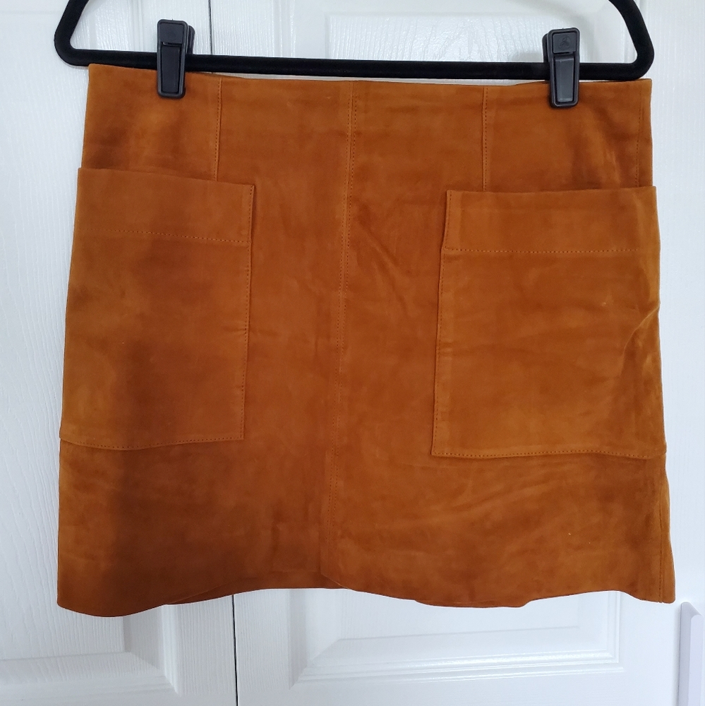 Banana Republic Suede Mini Skirt size 10p